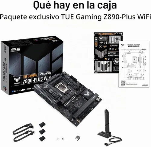 Vista 6 de ASUS TUF Gaming Z890-PLUS WiFi Z890 LGA 1851 ATX Placa base, Intel® Core™ Ultra Series 2 Ready, Intel® Core™ Ultra Series 2 Ready, AI avanzado listo