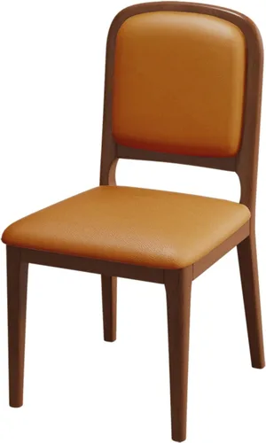 Vista 26 de Solid Wood Dining Room Chairs Minimalist,Kitchen Chairs with Soft Padded Back,Living Room Chair for Office Reading,Wood Frame,Armless Vanity
