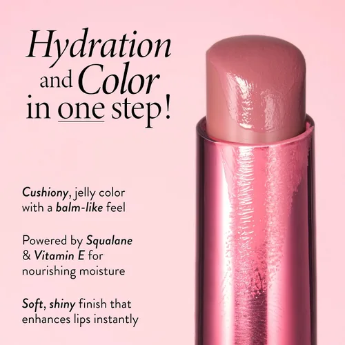 Vista 3 de LAURA GELLER NEW YORK Jelly Balm Bálsamo labial tintado hidratante - Kiss-n-Tell - Vitamina E hidratante - Acabado semibrillante