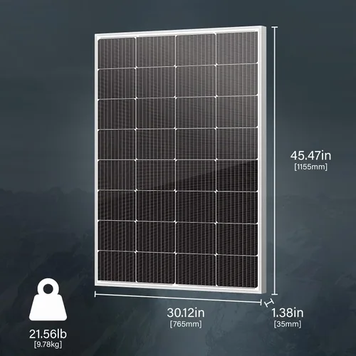 Vista 2 de Newpowa 175/200 W panel solar, Plateado