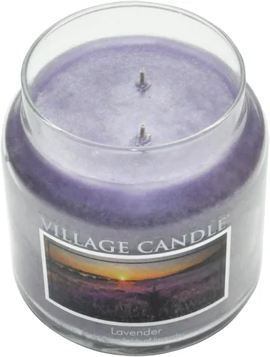 Vista 6 de Village Candle Paquete de velas perfumadas en tarro de boticario grande de eucalipto menta y lavanda (21.25 onzas)