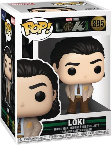 Vista 3 de POP Marvel: Loki - Figura de vinilo de Loki in Suit Funko (paquete con funda protectora de caja compatible)