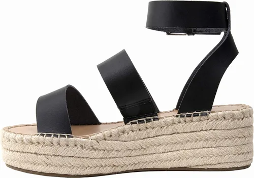 Vista 3 de The Drop Listilla - Sandalias de cuña para mujer