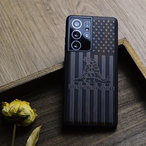 Vista 8 de Carveit Funda de madera para Galaxy S21 Ultra [madera natural y TPU suave] a prueba de golpes, híbrida, funda de madera única compatible con Samsung