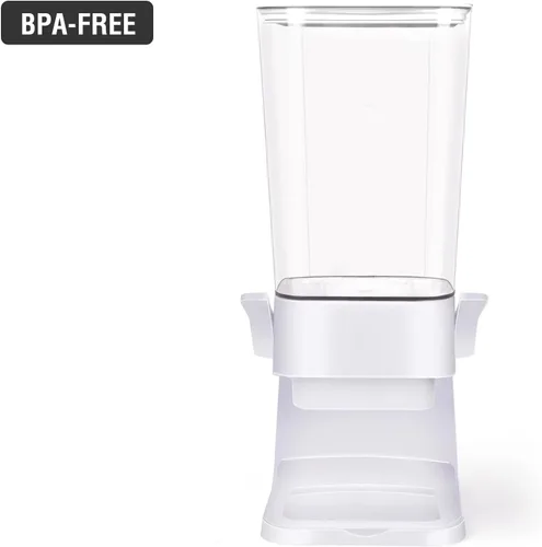 Vista 7 de Dispensador de cereales para encimera, contenedores grandes de almacenamiento de cereales, dispensador para despensa, dispensador de alimentos secos