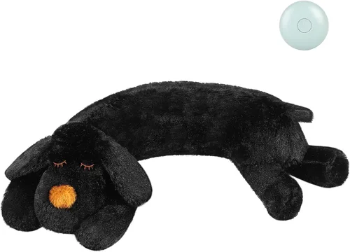 Vista 16 de WEOK Juguete de Latidos del Corazón para Cachorros para Alivio de Ansiedad por Separación, Animal de Peluche con Latidos Ayuda Conductual Calmante