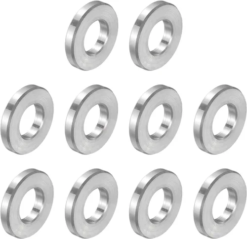 Vista 16 de uxcell 10 piezas de espaciador de acero inoxidable de 3/8" de diámetro interno x 3/4" de diámetro exterior x 1" de longitud, espaciador de rosca