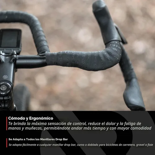 Vista 2 de REDSHIFT Empuñaduras Drop Bar de Control de Crucero para Manillares de Bicicleta de Carretera, se adapta a todos los Manillares Drop Bar