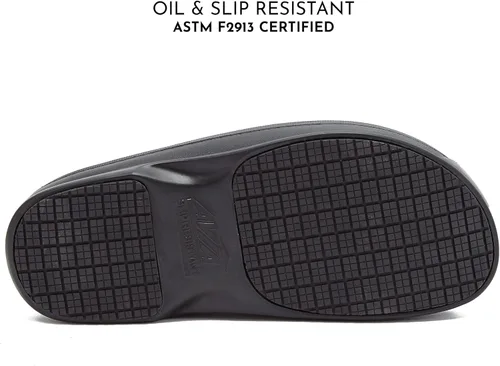 Vista 5 de Avia Flame - Zuecos antideslizantes para hombre, zapatos antideslizantes para servicio de alimentos, zapatos antideslizantes para restaurante