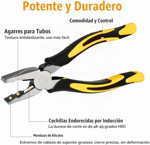 Vista 6 de Lineman's - Alicates combinados de 6 pulgadas y 8 pulgadas