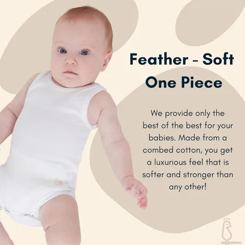 Vista 2 de Feathers Body de bebé 100% algodón
