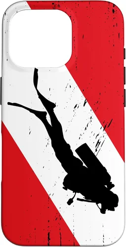 Vista 18 de Funda de buceo para iPhone 17, regalos de buceo, diseño vintage de buceo
