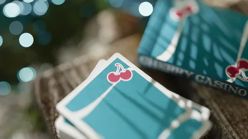 Vista 3 de MJM Cherry Casino (Tropicana Teal) naipes de Pure Imagination Projects