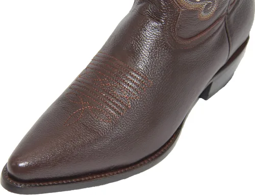 Vista 4 de The Westerns Shops - Botas vaqueras occidentales de piel auténtica para hombre