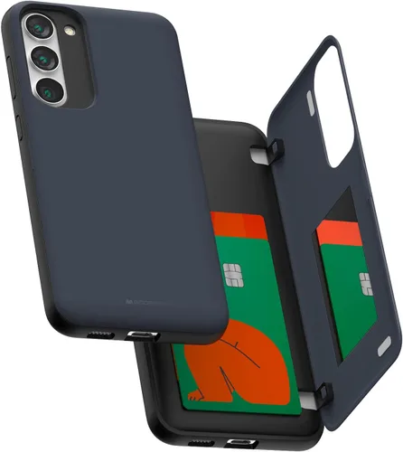 Vista 33 de GOOSPERY Funda tipo cartera para Samsung Galaxy S22 Ultra, [tarjetero] parachoques magnético de puerta con cierre automático, cubierta protectora