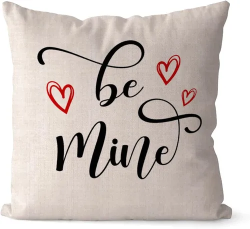 Vista 14 de Better Together - Fundas de almohada de 16 x 16 pulgadas, de lino y algodón, con citas románticas, funda de almohada, regalo del día de San Valentín
