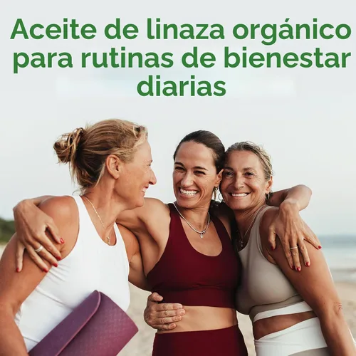 Vista 3 de Nature's Way Aceite de lino orgánico premium, 16 onzas líquidas Aceite de semilla de lino sin sabor con omega-3 ALA, suplemento de aceite de lino