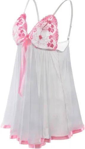 Vista 8 de Camisón sexy para mujer, camisón de talla grande, babydoll de encaje, lencería sexy y traviesa para sexo
