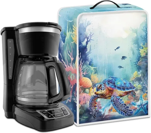 Vista 12 de Cubierta antipolvo para máquina de café, impresión de café, cubierta de protección de huellas dactilares para soporte, máquina de café, cubierta