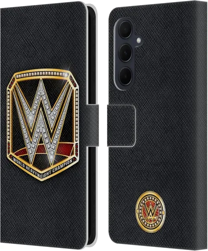 Vista 131 de Head Case Designs Officially Licensed WWE Cruiserweight Champion Title Belts Leather Wallet Case Compatible with Samsung Galaxy A07 4G Campeón