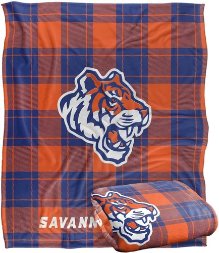 Vista 125 de LOGOVISION St John's University Campus Plaid Spirit Silky Touch Manta súper suave 36 x 58 pulgadas