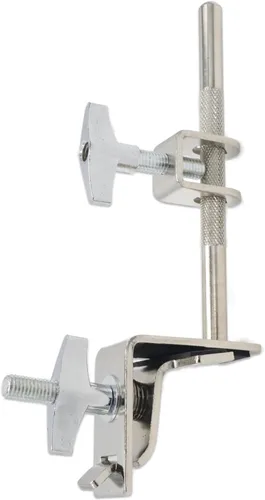 Vista 7 de CashBeat Abrazadera múltiple ajustable, soporte de montaje de platillos de acero inoxidable plateado Quick Release Drum Cymbal Stand Clamp with