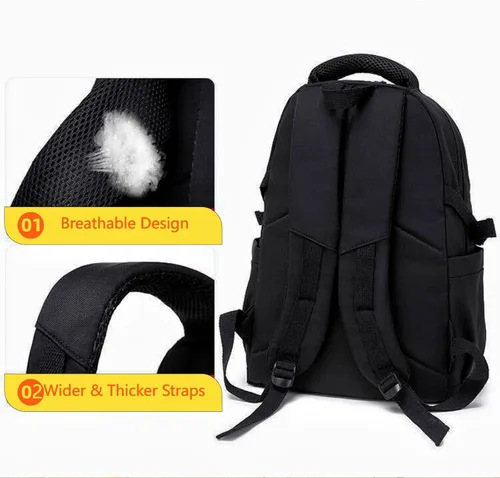 Vista 5 de Mochila casual de gran capacidad, linda mochila impermeable para acampar, senderismo, viajes, universidad, portátil, viajes, mujer, hombre, 2024