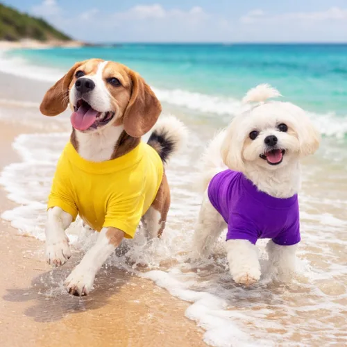 Vista 56 de Lovelonglong 2019 - Ropa para mascotas, Disfraces para Perro, Ropa Camisetas en blanco para Perros Grande Medianos Pequeños 100% Algodón 18