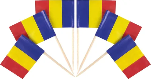 Vista 67 de QQSD Bandera de Albania palillo de dientes Albania Pequeña Bandera para cupcakes, 100