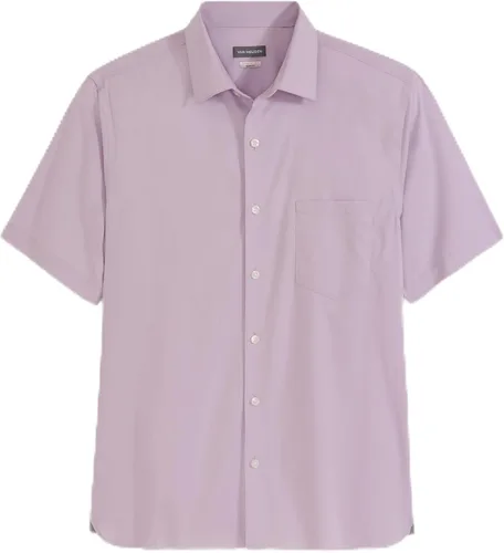 Vista 17 de Van Heusen Camisa de cuadros de manga corta con cuello abotonado para hombre sin arrugas