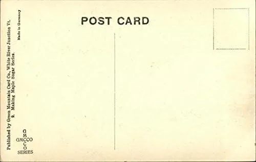 Vista 2 de The First Sap Going Into Sugar House Vermont VT Original Antique Postcard