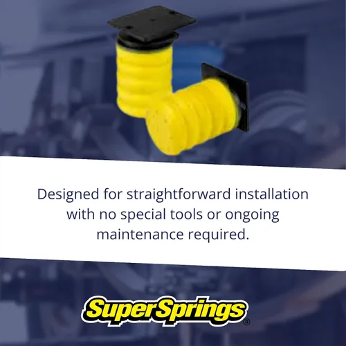 Vista 4 de SuperSprings SSR-312-54 SumoSprings Trasero para Dodge RAM 2500 3500, Amarillo