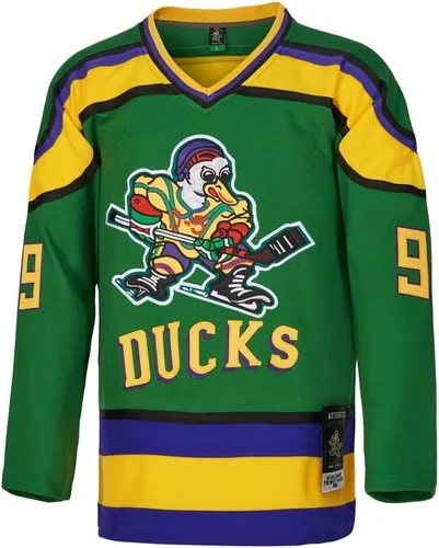 Vista 2 de Camiseta Mighty Ducks #33 Goldberg #66 Bombay #96 Conway #99 Banks Jersey, camiseta de hockey sobre hielo para hombre, S-XXXL