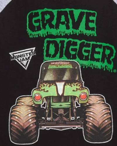 Vista 6 de Monster Jam Paquete de 2 camisetas gráficas de manga larga multicolor