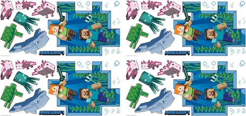 Vista 6 de RoomMates Calcomanías de pared para despegar y pegar Minecraft