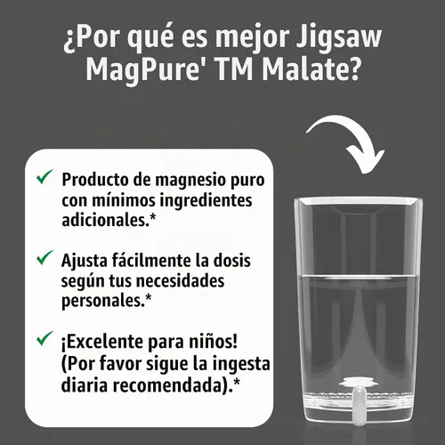 Vista 5 de Jigsaw Health MagPure Malato, Cápsulas de Magnesio Premium, 120 Cápsulas
