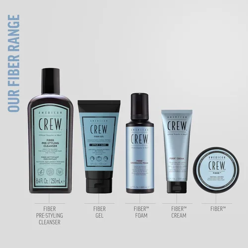 Vista 6 de American Crew Crema de Fibra para Hombres, Como Gel para el Cabello con Fijación Media y Brillo Natural, Regalo Pequeño para Él, 3.3 Fl Oz