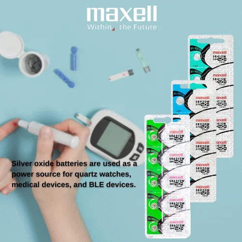 Vista 3 de Genuina/Original Maxell Button Cell 364/SR621SW AG1 / Batería de celda
