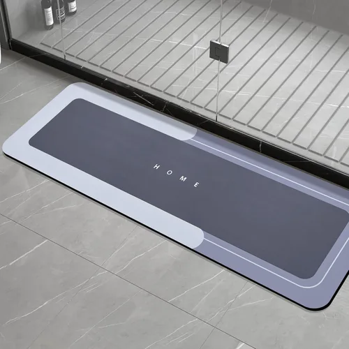 Vista 24 de Housego Tapete mágico de baño absorbente, alfombra de secado rápido, tapete mágico de baño antideslizante, alfombra de piso con respaldo de goma