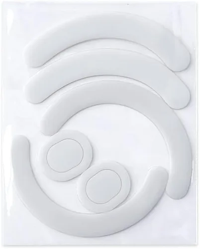 Vista 3 de HUYUN 2 juegos de almohadillas para mouse Logit G403/G603/G703 con bordes curvos redondeados blancos compatibles con mouse Logit G403/G603 Para Logi