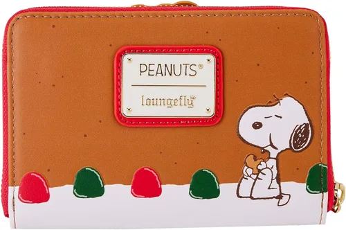 Vista 4 de Loungefly Peanuts Snoopy - Cartera con corona de jengibre Snoopy, Marrón, Cartera