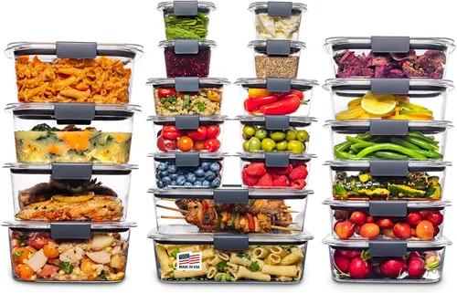 Vista 9 de Rubbermaid Brilliance® - Recipientes redondos a prueba de fugas, juego de 6 piezas