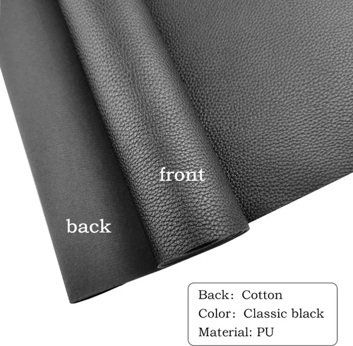 Vista 3 de AOUXSEEM Rollo de piel sintética para lazos, aretes, bolsos, monederos, costura, artesanía, tela sintética hecha a mano de 11.8 x 52 pulgadas