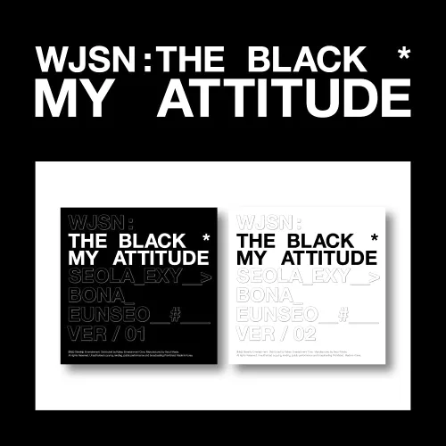 Vista 8 de WJSN The Black - My Attitude (1er álbum individual) álbum+fotolibro+tarjeta fotográfica+juego de tarjetas de fotos extra (1 (negro) Ver.)