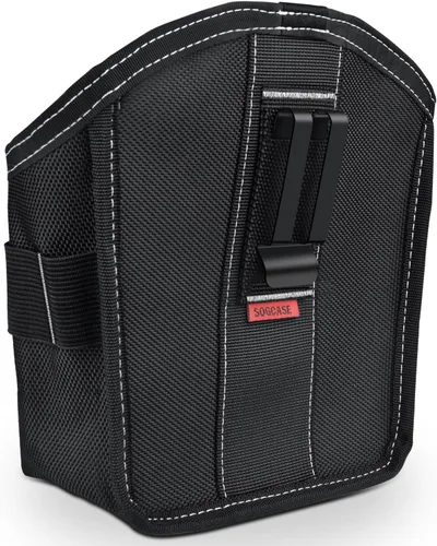 Vista 4 de Bolsa de herramientas SOGCASE para clavos y tornillos con clip para cinturón (XL, Negro)