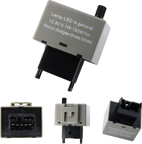 Vista 12 de (1) Relé de intermitencia LED electrónico de 2 pines 12V LF1-S-PIN MAX 150W para corregir el hiperdestello de las luces intermitentes LED