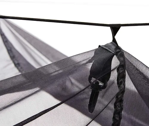 Vista 5 de Easthills Outdoors Jungle Explorer - Hamaca doble para acampar de 118 x 79 pulgadas, ligera, antidesgarros, nailon para 2 personas, con red