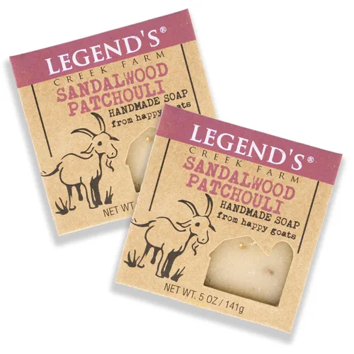 Vista 15 de Legend's Creek Farm Goat Milk Soap - Barra de jabón hidratante limpiadora para manos y cuerpo, espuma cremosa de 5 onzas, jabón natural nutritivo
