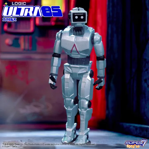 Vista 2 de Super7 Reaction Figure Logic ATM-301 (Azul) - Figura de acción Logic de 3.75" - Coleccionables clásicos de ciencia ficción y hip hop y juguetes retro