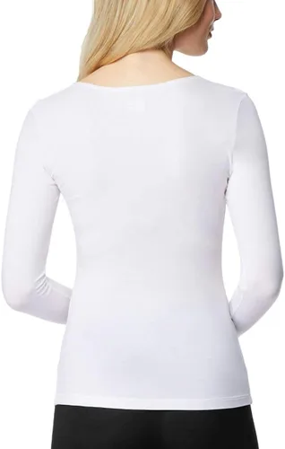 Vista 3 de 32 DEGREES Camiseta de manga larga con cuello redondo para mujer paquete de 2